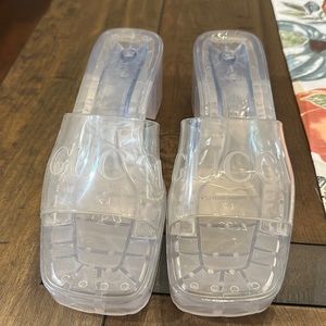 Authentic Gucci Rubber Slide Sandals Sz 41 (11) New without tags.